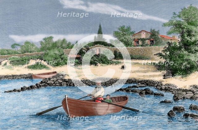 Residence of Alphonse Karr, Saint-Raphael, Var, France, late 19th century. Creator: P. Grenier.