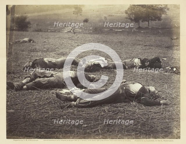 Field Where General Reynolds Fell, Gettysburg, July 1863. DUPE? Creator: Tim O'Sullivan.