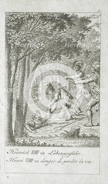 Illustration for the 'History of Henry VIII', 1797. Creator: Eberhard Siegfried Henne.