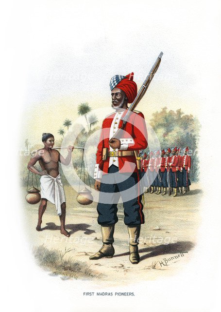 'First Madras Pioneers', c1890.Artist: H Bunnett
