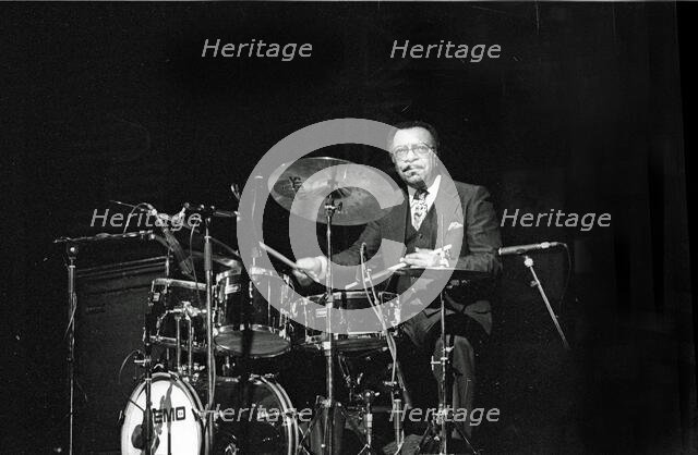 Grady Tate, Philip Morris Jazz. Festival. Dominion Theatre. London, Nov 1985. Creator: Brian O'Connor.