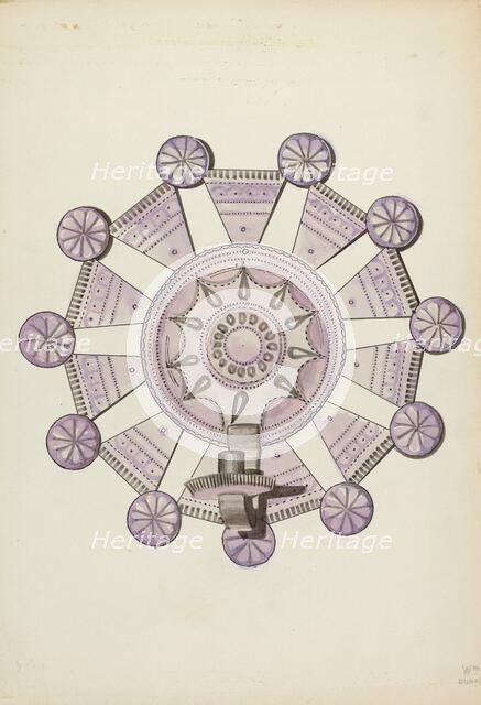 Candle Holder, 1935/1942. Creator: Hal Blakeley.