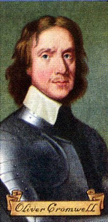 Oliver Cromwell, taken from a series of cigarette cards, 1935. Artist: Unknown
