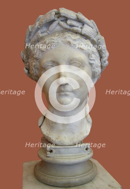Bust of Livia Drusilla, 1st H. 1st cen. AD. Artist: Art of Ancient Rome, Classical sculpture  