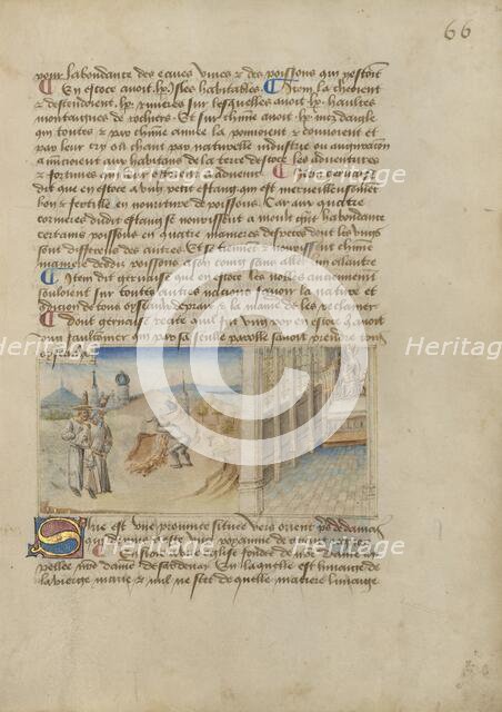 Syria; Livre des merveilles du monde (Book of the Marvels of the World), about 1460-1465. Creator: Master of the Geneva Boccaccio.