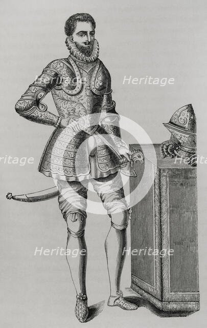 Portrait of the French Prince Francis of France, (1554-1584), Duke of Alençon (1877).  Creator: Unknown.