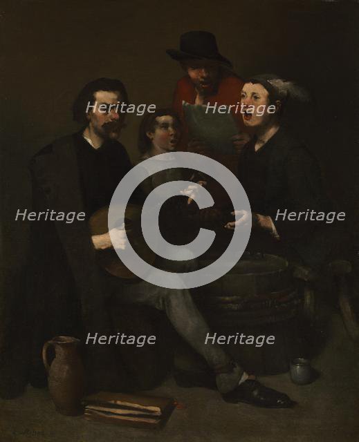 Singers, 1863-1868. Creator: Théodule Ribot (French, 1823-1891).