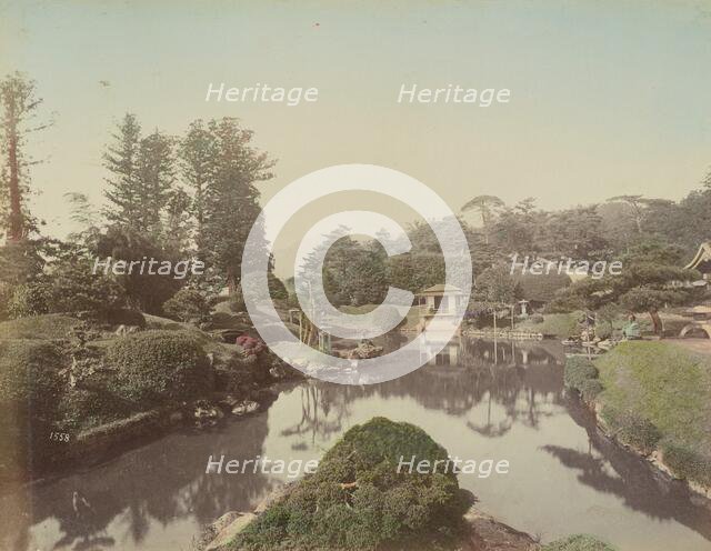 Manganji Garden, Nikko, 1870s-1890s. Creator: Kusakabe Kimbei.