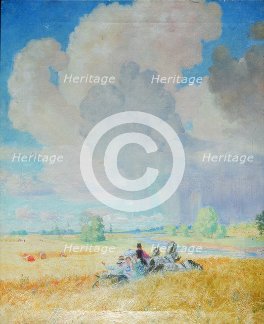 Summer, 1922. Artist: Kustodiev, Boris Michaylovich (1878-1927)