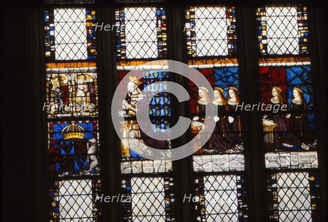 Elizabeth Woodville and Daughters, Canterbury Cathedral, Kent, 20th century. Artist: CM Dixon.