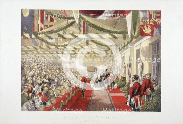 Princess Alexandra's arrival at Bricklayers' Arms Station, Bermondsey, London, 1863. Artist: Anon