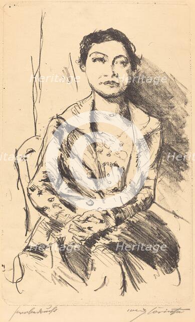 Anneliese Halbe, 1918. Creator: Lovis Corinth.