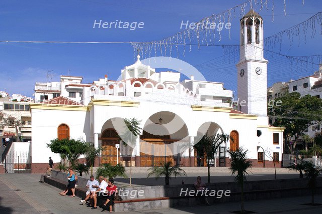 Church in the town square, Los Cristianos, Tenerife, Canary Islands, 2007.