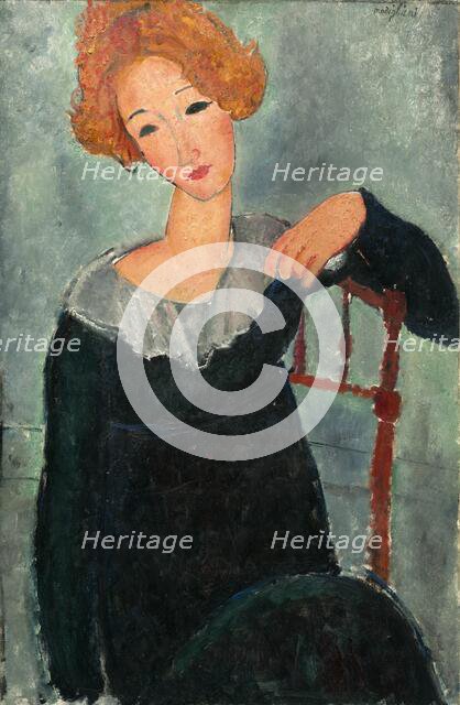 Woman with Red Hair, 1917. Creator: Amadeo Modigliani.