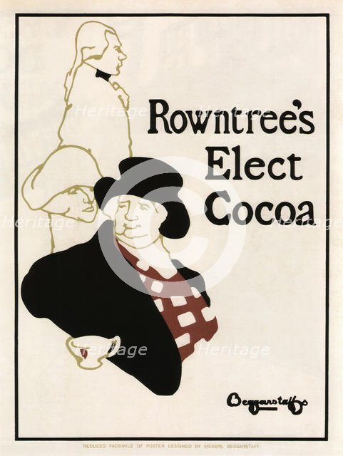 Rowntree's Elect Cocoa, 1895. Artist: The Beggarstaffs (William Nicholson & James Pryde)  