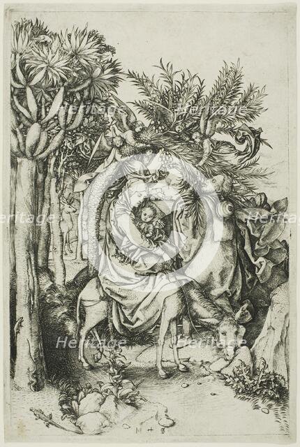 The Flight into Egypt, 1488–91. Creator: Martin Schongauer.