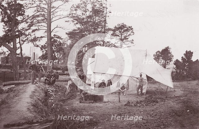 White House Landing, Pamunkey River, 1861-65. Creator: Tim O'Sullivan.