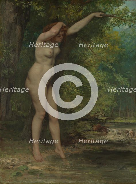 The Young Bather, 1866. Creator: Gustave Courbet.
