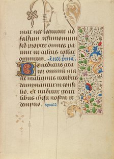 Decorated Text Page; Prayer Book of Charles the Bold, about 1471. Creator: Unknown.