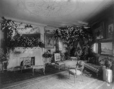 Whittemore House, Washington, D.C. - interior of parlor, showing decorations, c1900. Creator: Frances Benjamin Johnston.