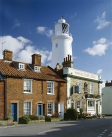 Lighthouse and Sole Bay Inn, Southwold, Suffolk, 2010. Artist: John Critchley.