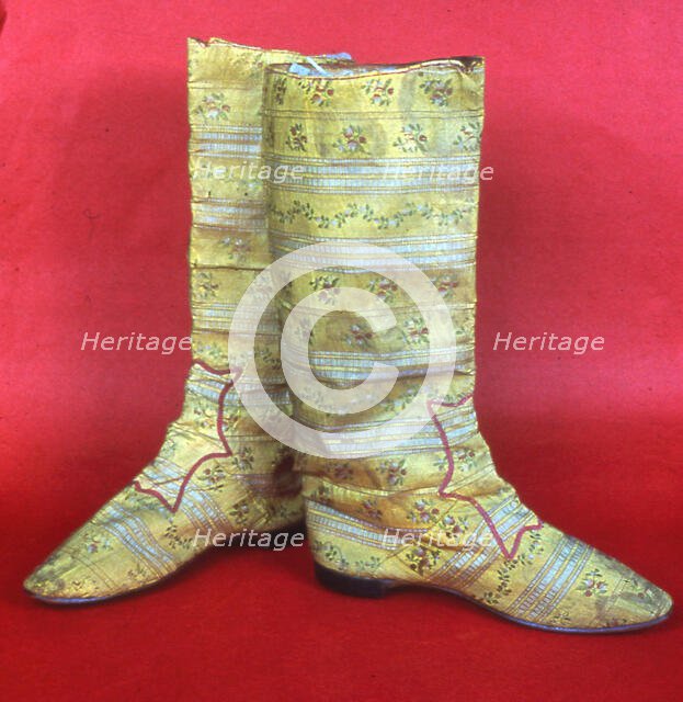 Pair of Boots (Theatrical), France, 1870s. Creator: Unknown.
