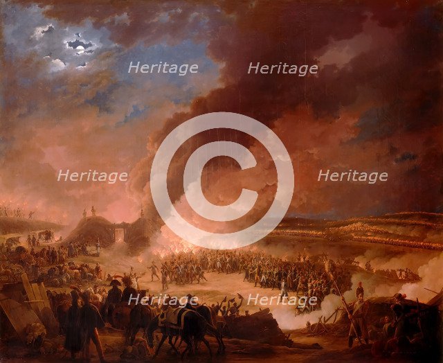 Napoléon I visiting the bivouacs of the army in the evening, the day before the Battle of Austerlitz Artist: Bacler d'Albe, Louis Albert Guislain (1761-1824)