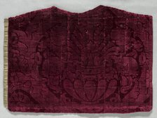 Velvet Fragment, 1500s. Creator: Unknown.