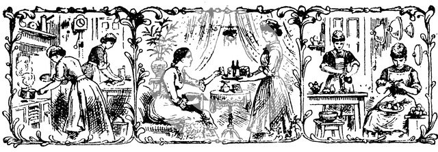 Domestic servants, 1901. Artist: Anon