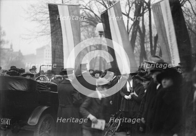 Woman Suffrage - Pickets, 1917. Creator: Harris & Ewing.