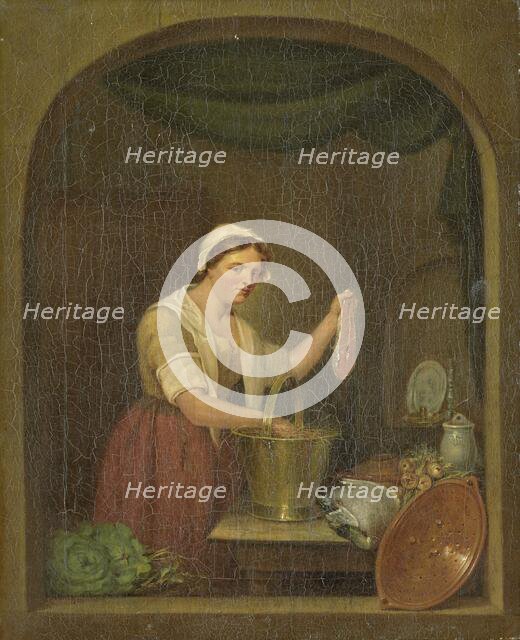 The Kitchen Maid, 1820. Creator: Jan de Ruyter.