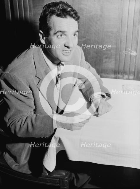 Portrait of Gene Krupa, 400 Restaurant, New York, N.Y., ca. June 1946.  Creator: William Paul Gottlieb.