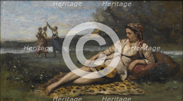 Young Women of Sparta (Jeunes filles de Sparte), 1868-1870. Artist: Corot, Jean-Baptiste Camille (1796-1875)