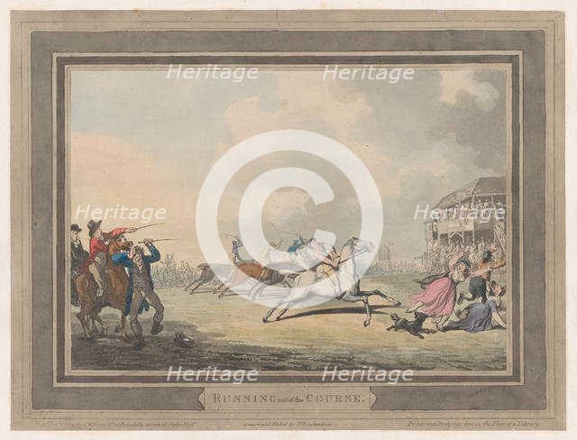Running out of the Course, January 1, 1799., January 1, 1799. Creator: Thomas Rowlandson.