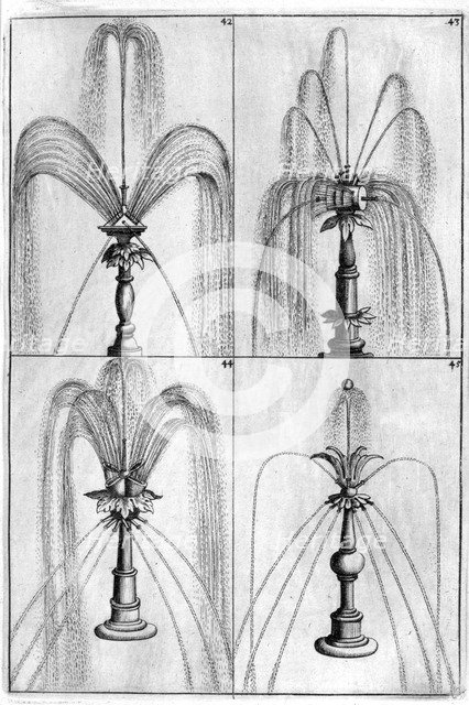 Ornamental fountain design, 1664. Artist: Georg Andreas Bockler