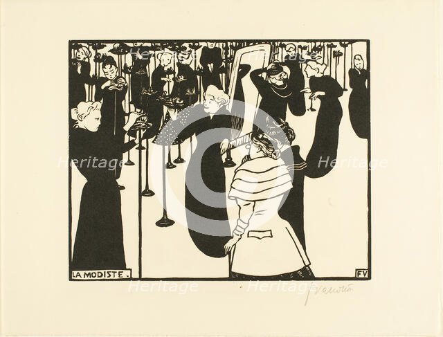 The Milliner, 1894. Creator: Félix Vallotton.