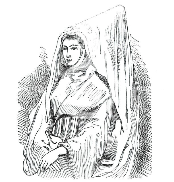 Morocco Jewess with veil, 1844. Creator: Unknown.