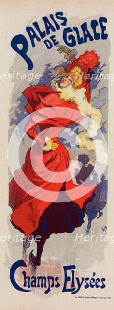 Affiche pour le "Palais de Glace"., c1900. Creator: Jules Cheret.