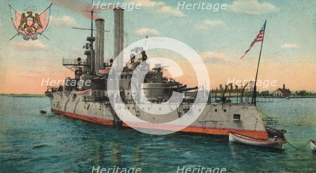 US Battleship Iowa, c1908. Artist: Unknown