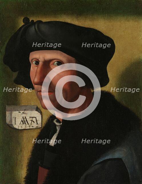 Portrait of Jacob Cornelisz van Oostsanen (c.1472/77-1528/33), c.1533. Creator: Workshop of Jacob Cornelisz van Oostsanen.