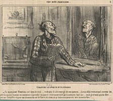 Toujours le livre de M. Flourens, 19th century. Creator: Honore Daumier.