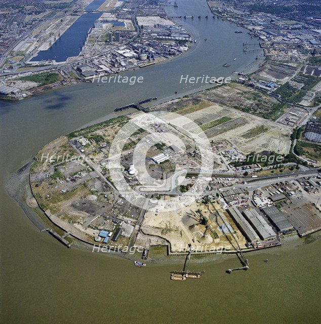 Greenwich Peninsula, London, 1996. Artist: Aerofilms.