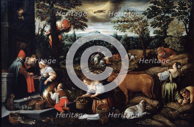 'June' (from the series 'The Seasons'), late 16th or early 17th century. Artist: Leandro Bassano