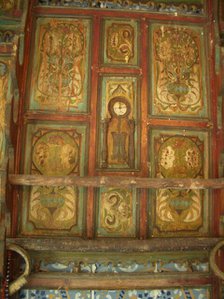 Painted wood interior, Dar Essid Museum, Sousse, Tunisia, 2009.  Creator: Amanda Waite.