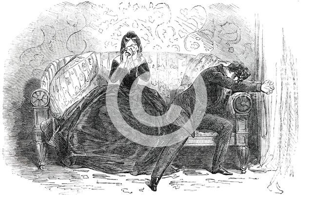 A prison of shame - perhaps a penal settlement - stared him in the face, 1850. Creator: Unknown.