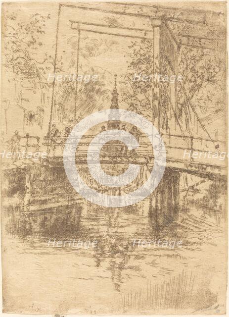 Little Drawbridge, Amsterdam, 1889. Creator: James Abbott McNeill Whistler.
