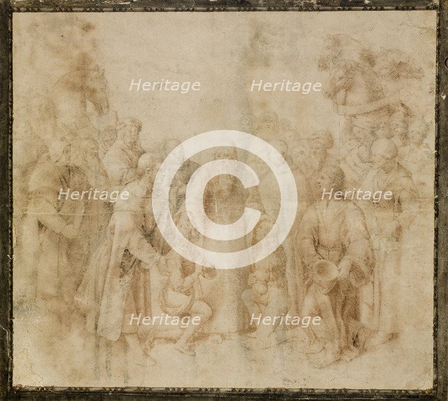 Saint Benedict receiving Maurus and Placidus, ca 1503.