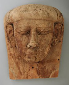 Sarcophagus Cover (Head Portion), Late Period (724-333 BCE). Creator: Unknown.