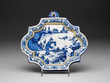 Plaque, Delft, c. 1730. Creator: Delftware.