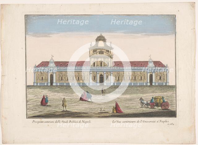 View of the University of Naples, 1700-1799. Creator: Unknown.